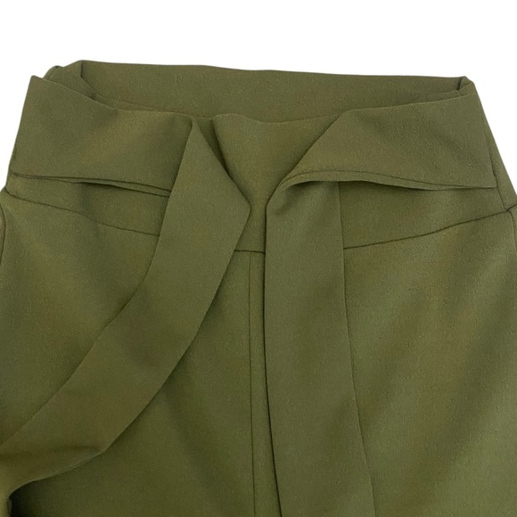 Windsor High-Waist Green Wide-Leg Pants - Picture 9 of 14